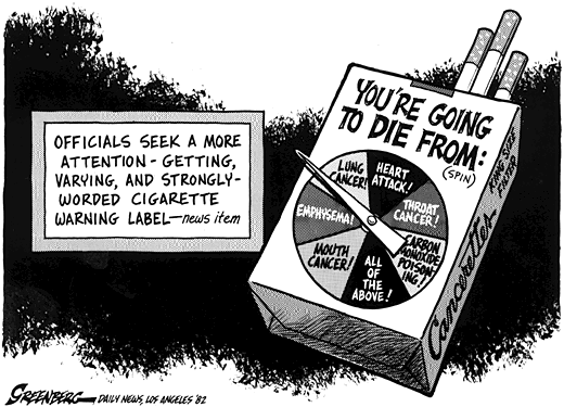 Cigarette warnings